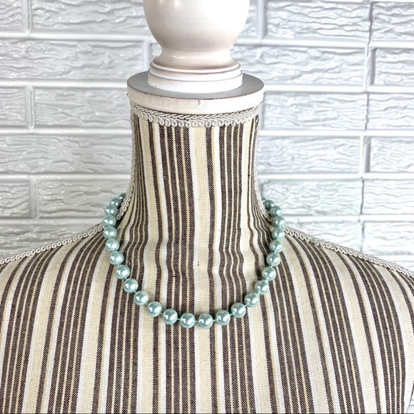 Jewelry - 5/$25 Light Blue Faux Pearl Necklace